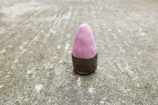 Alma Pink & Aged Gold - small ceramic sculpture - Image 2