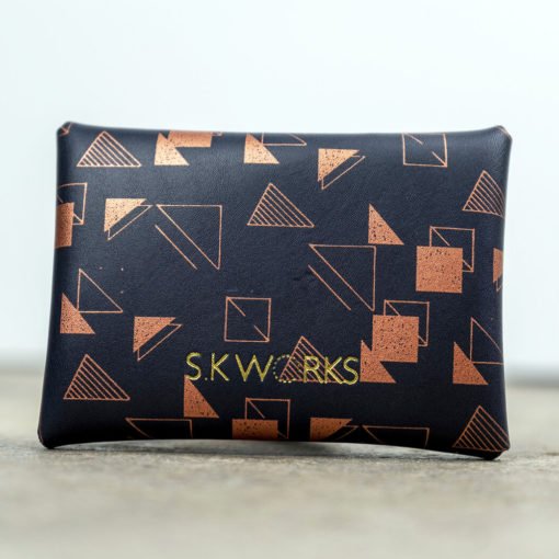 Screen Printed Leather Card Purse