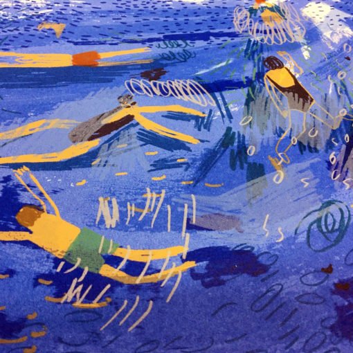 Swimmers Screen Print by Louise Smurthwaite