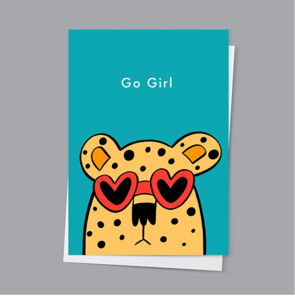 Go Girl Card by Hattie Clark