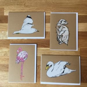 Set of 4 Fiona Hamilton Cards | The Red Door Gallery