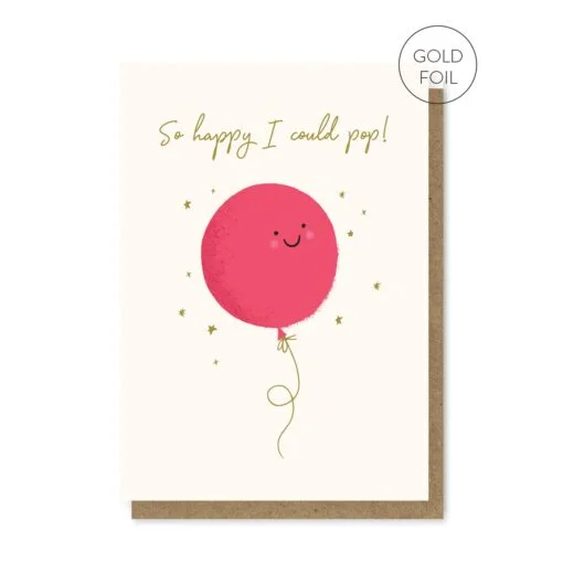 Congratulations Balloon Pop Card
