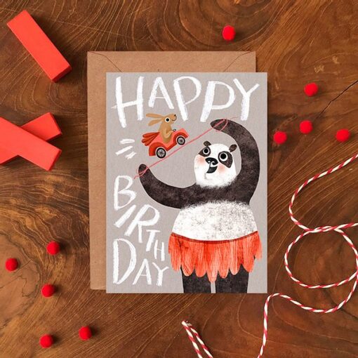 Happy Birthday Panda Card - Image 2