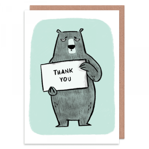 Thank You Bear Card | The Red Door Gallery