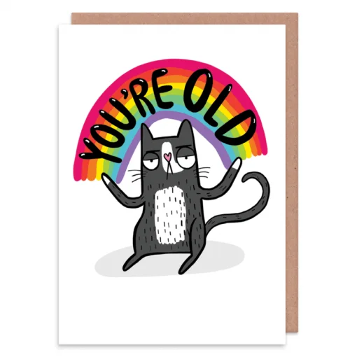 You're Old Cat Card