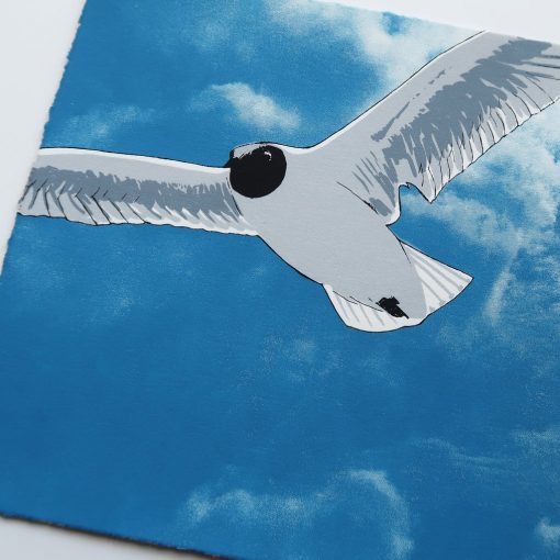 Flying Gull I Screen Print - Image 2