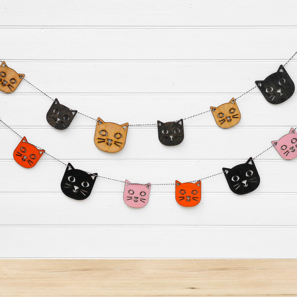 Wooden Cat Bunting | The Red Door Gallery