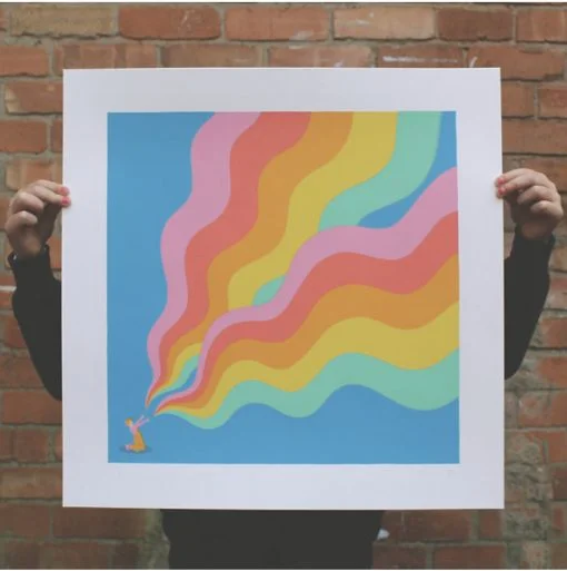 Bursts Screen Print