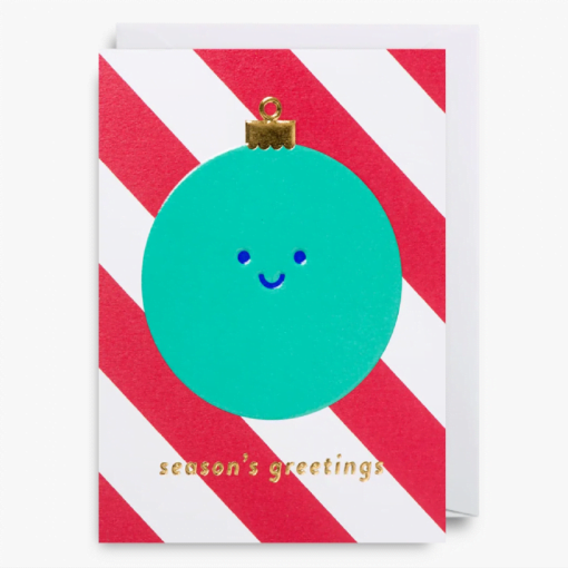 Season's Greetings Bauble Mini Card