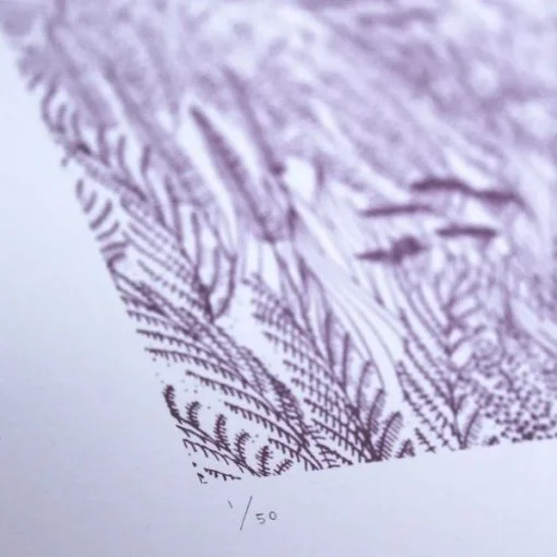 Heather Screen Print (Plum) - Image 4