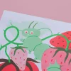 Eat Yer Strawbs A3 Risograph - Image 3