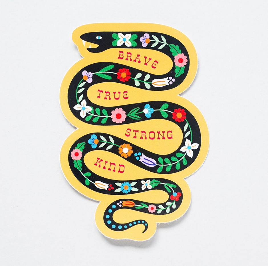 Snake Vinyl Sticker | The Red Door Gallery