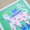 Cowboy Cat Risograph - Image 2