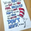 Dr Seuss Cat in the Hat A4 Screen Print - Image 3