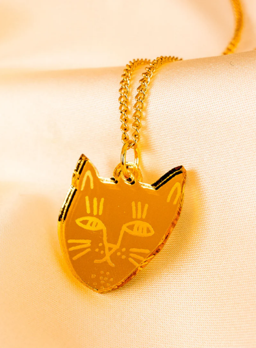 Golden Cat Necklace - Image 2