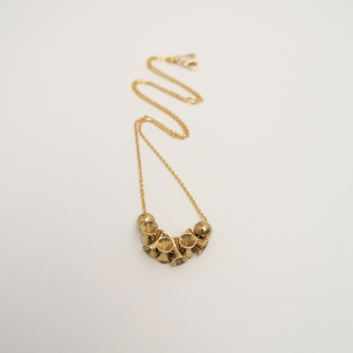 Abacus Diabolo - Brass Necklace - Image 2