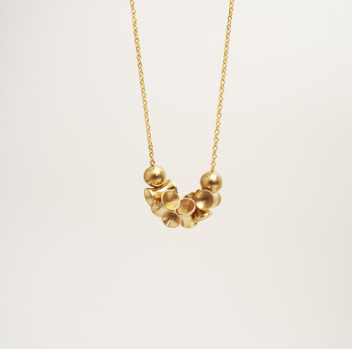 Abacus Diabolo - Brass Necklace