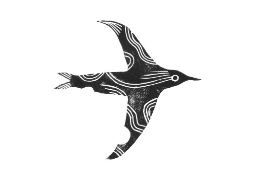 Squawk - A5 Lino Print