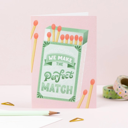 Perfect Match Greetings Card