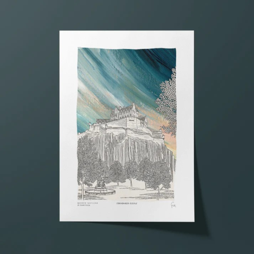 Edinburgh Castle A4 Print