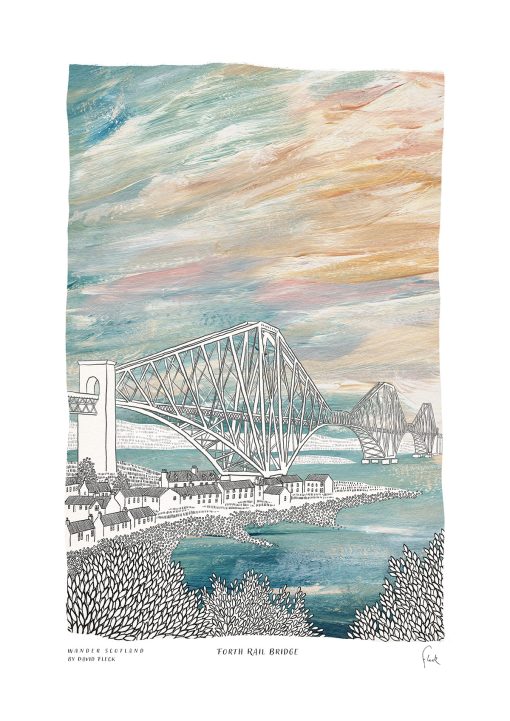 Forth Rail Bridge A3 Print - Image 2