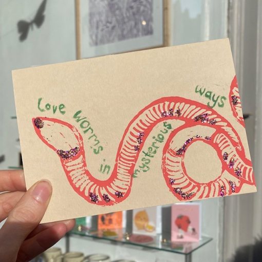 Love Worms Card