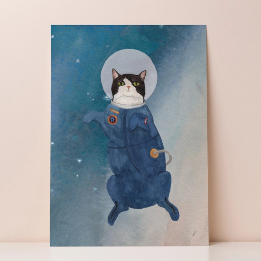 Meowt of This World A4 Print