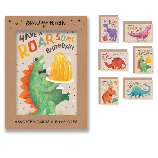 Dinosaur Birthday Greeting Card Multipack