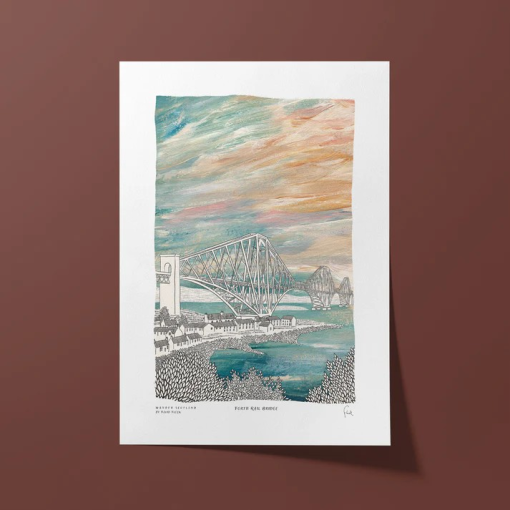 Forth Rail Bridge A5 Print