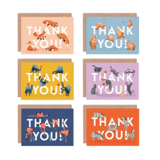 Thank You Animals Greeting Card Multipack - Image 3