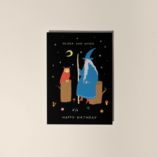 Wiser Wizard Birthday Card