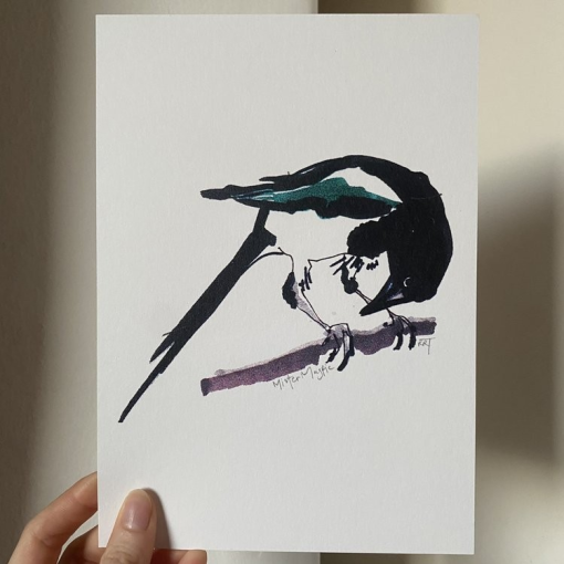 Mister Magpie A5 print - Image 2