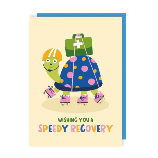 Speedy Recovery Tortoise Card