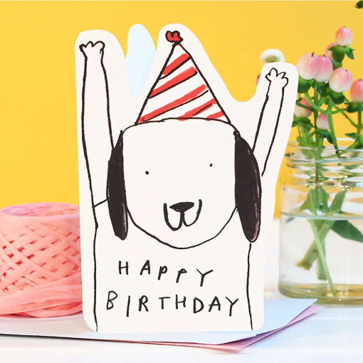 Cut Out Dog Birthday Card