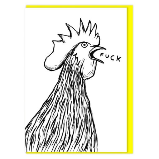 The F Word Chicken Card