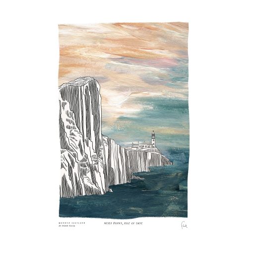 Neist Point, Isle of Skye A5 Print