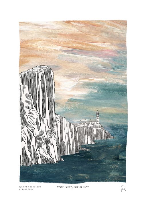 Neist Point, Isle of Skye A4 Print - Image 2