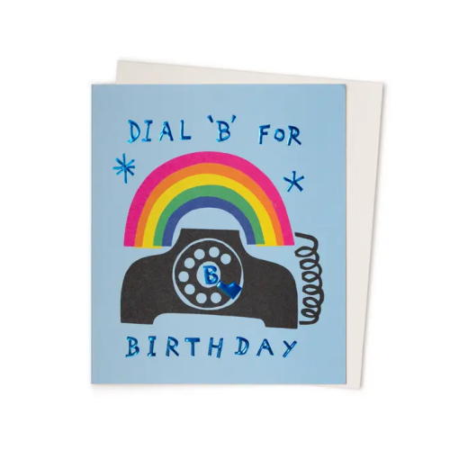 B For Birthday Card