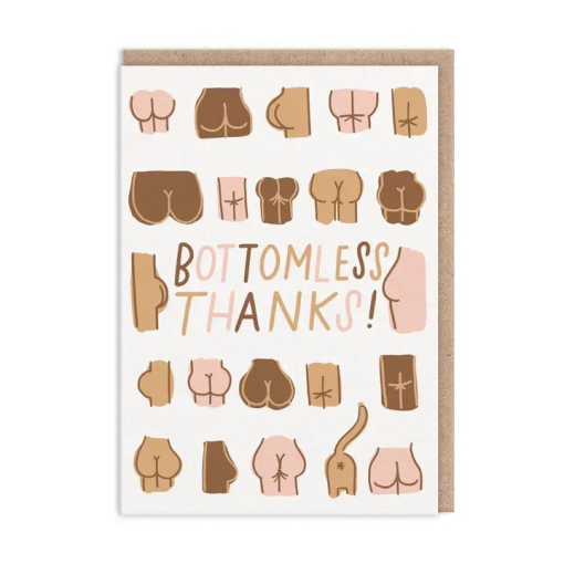 Bottomless Thank You Card