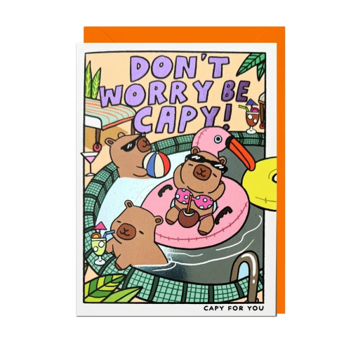 Don't Worry Be Cappy Card