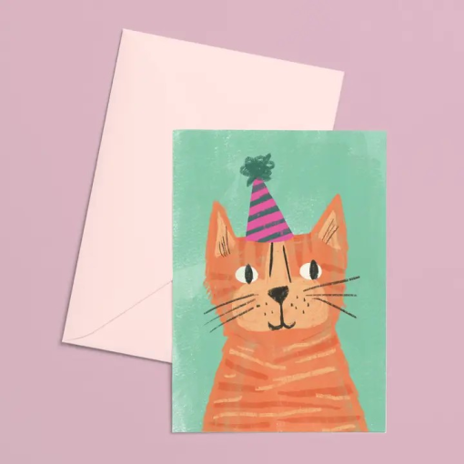 Purrtay Ginger Cat Card