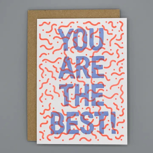 You Are the Best! Letterpress Card