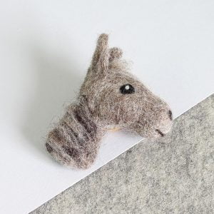 Horse Brooch Felting Kit by Hawthorn Handmade