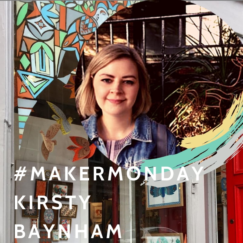 #makermonday at the red door gallery featuring this months exhibitor Kirsty Baynham