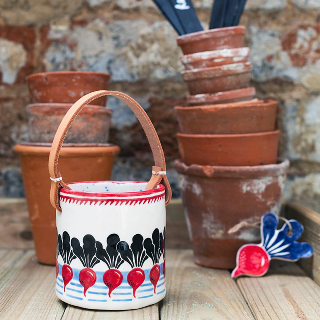 Ceramic Radish Pot by Jeff Josephine