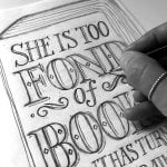 Fond Of Books A4 Print - Image 5