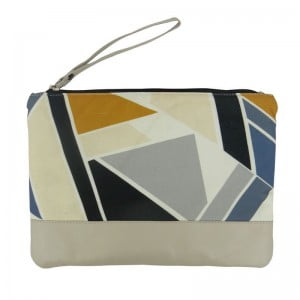 geo palm clutch by kate sheridan