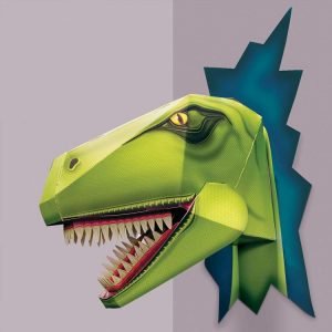 t-rex, dinosaur, t-rex head, tyranasaurus rex, clock work soldier, diy, cut out and make